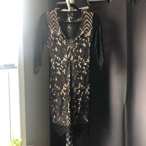 Black lace dress